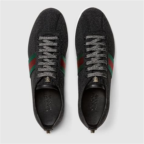gucci glitter web shoes men cheap